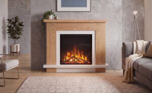 Head-on shot of the Hidcote suite inwhite and oak